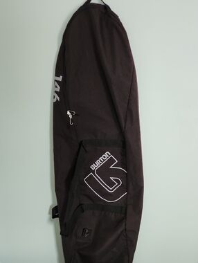 Burton Black Snowboard Bag with White Logo - 146